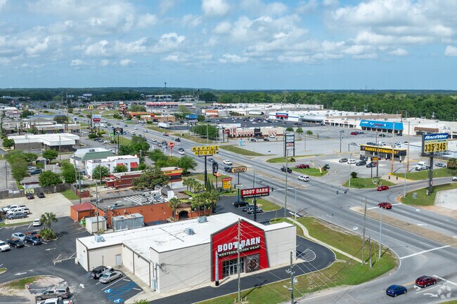 Tillmans Corner near Travis is where much of the shopping and dining is.