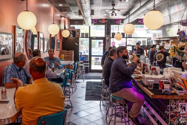 Locals flock to Lachele's Fine Foods for their smash burgers and funky retro decor.