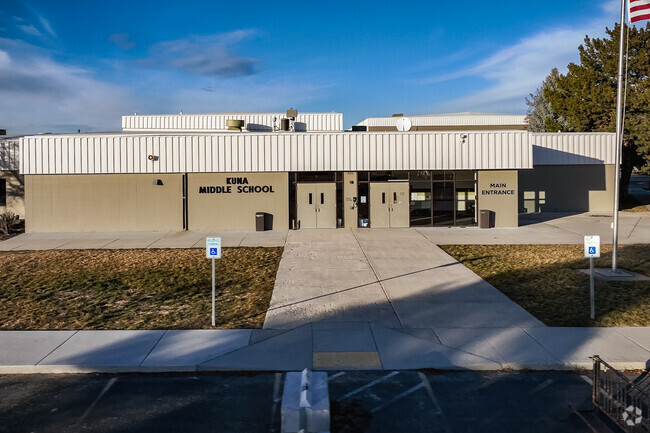 Kuna Middle School Front Entrance north.