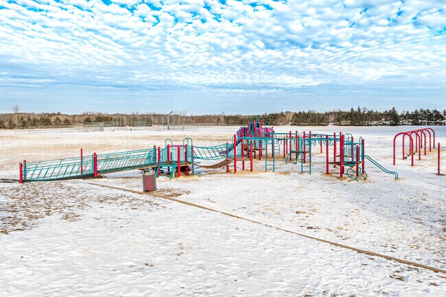 Discover outdoor joy at North Branch Middle School's playground, a hub of playful energy.