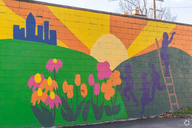 Enjoy the beautiful art murals throughout Greenfield Park.