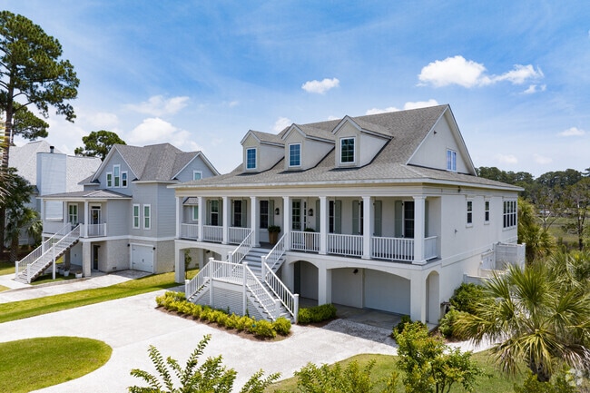Wilmington Island offers large waterfront classical coastal homes.
