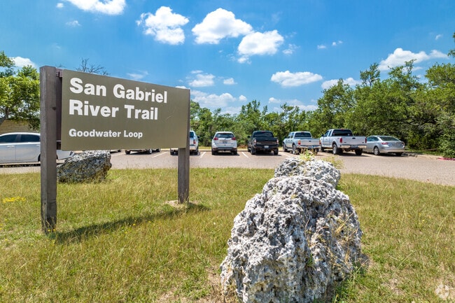 Welcome to San Gabriel River Trail Head In Lakeside at Lake Georgetown.