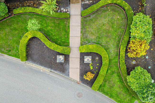 Neatly trimmed lawns line the streets of the Fairfield Coalfield neighborhood.