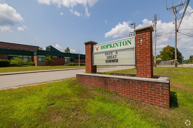 Hopkinton Middle School in the town of Hopkinton serves grades 6-8.