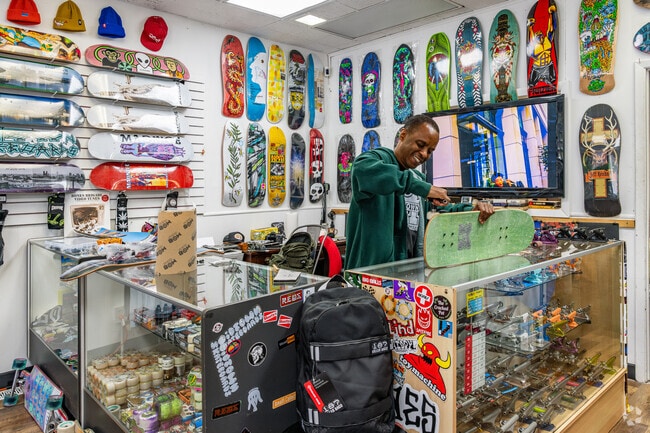 Far Hills kids patronize Central Studio Skate Shop for custom-made skateboards and apparel.