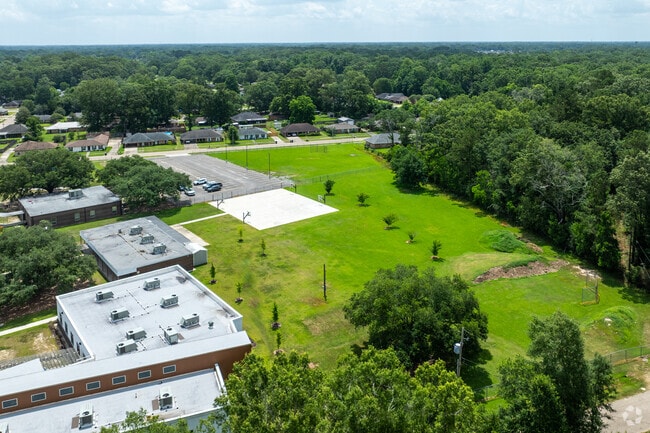Students have plenty of room to run and play during recess at Tanglewood Elementary School.