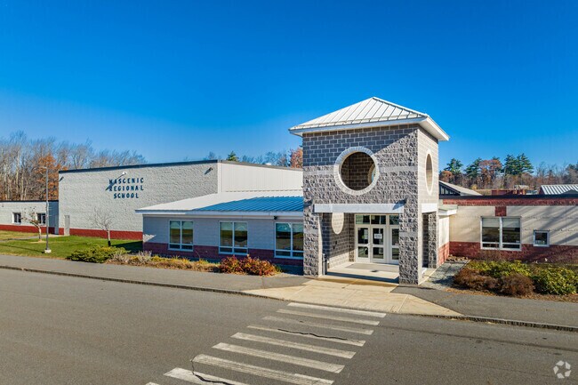 Mascenic Regional High School in Greenville serves students in grades 9 through 12.