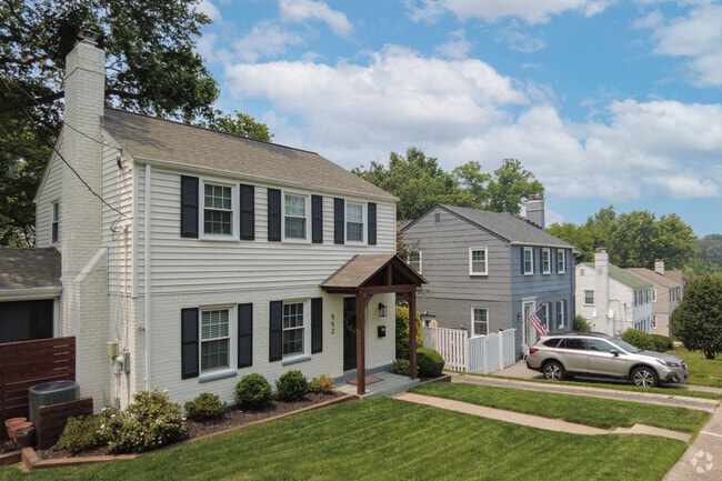 Beautiful landscaping and manicured lawns surround the elegant homes of Seven Corners.