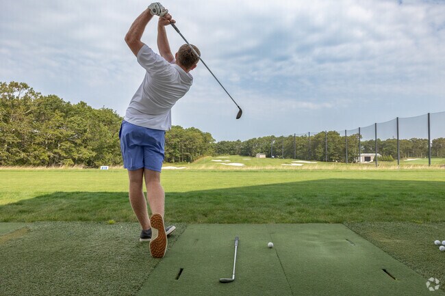 Practice your long drive at the Cape Club in Hatchville.