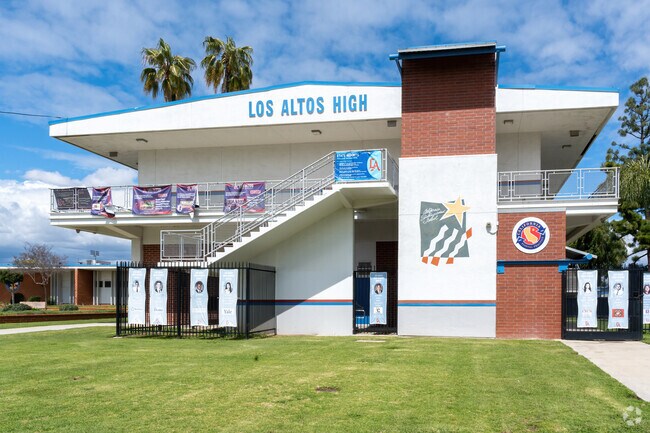 The entrance to Los Altos High School located in Hacienda Heights.