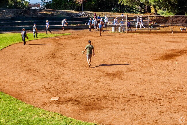 Enjoy a competitive game of baseball at Piedmont Park in Piedmont.