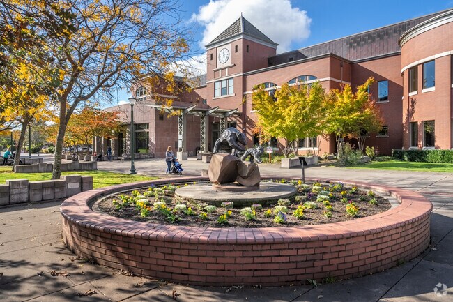 Public Library in Pioneer Park in Puyallup.