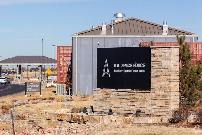 Buckley Space Force Base, established in 1938, is located about 16 minutes from the neighborhood.
