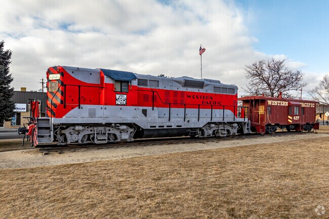 Check out a historic locomotive and caboose at Elko Railroad Park in Elko.