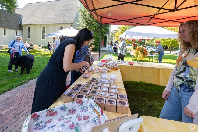 Baked goods are up for grabs at the bazaar at St. James's Episcopal Church.