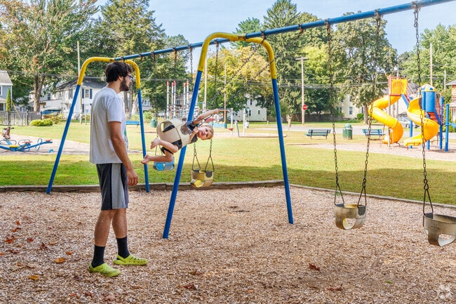Take your kids out for some quality time together on the swings at Hulett Park in Fulton.