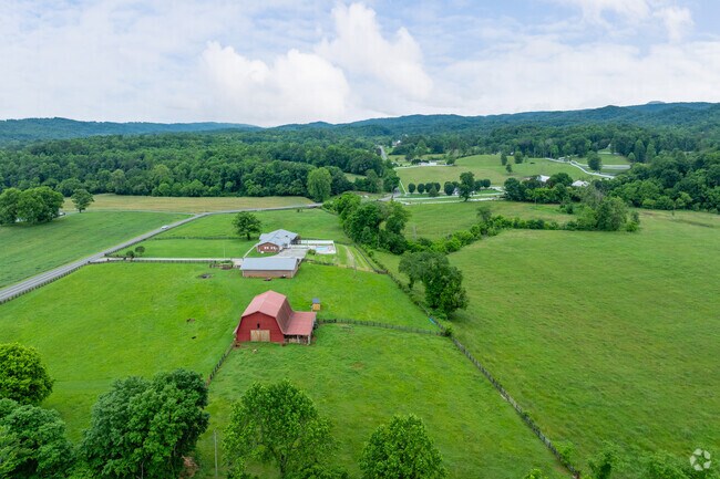 Farms are located in scenic settings in Marlow.