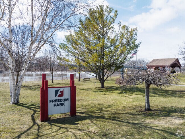 Freedom Park welcomes residents to enjoy the green space.