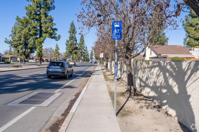 Kern City residents can catch a bus right along New Stine Rd.