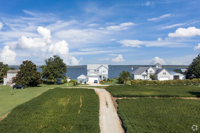 A large farm in the Knotts Island neighborhood of North Carolina.