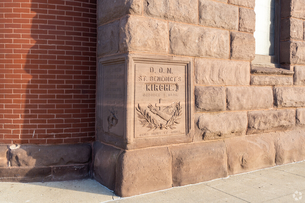 The St. Benedict church was established in 1896.
