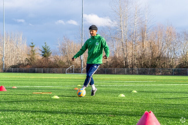 Windermere residents enjoy the soccer fields at Warren G. Magnuson Park.