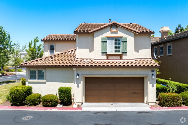 Mediterranean-style homes in Eden Shores are known for their distinctive red tile roofs.
