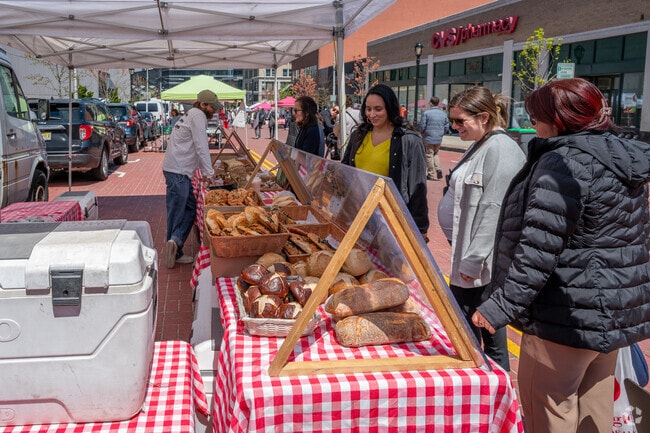 White Plains Farmers Market near Fisher Hill has a great selection of fresh bread.