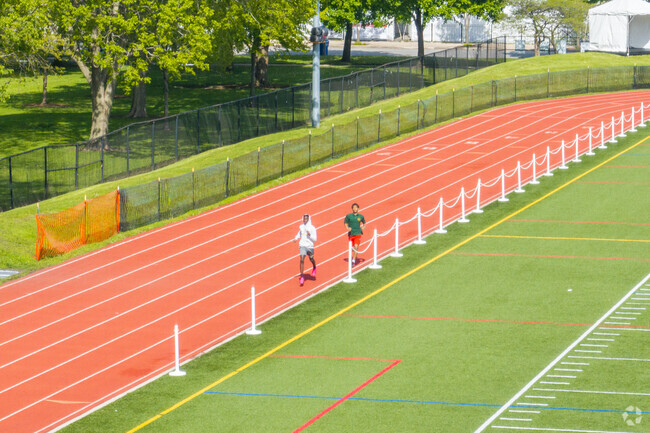 Dunbar Park is popular for residents of The Gap to excercise.