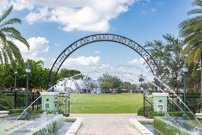 Oakland Park has several decorative gateways welcoming residents and visitors.