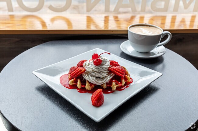 The fresh waffles at Cafe Real in Bristol can't be beat!