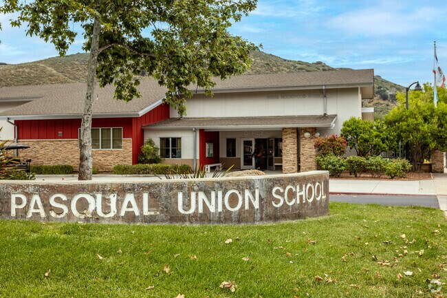 The San Pasqual Union Elementary School in the heart of San Pasqual.