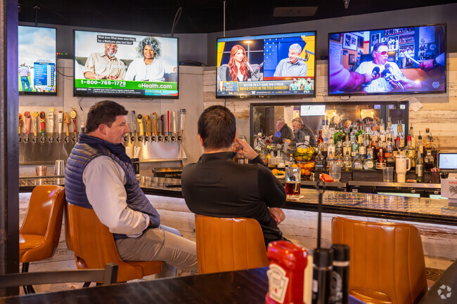 Locals gather on game day at one of the local taverns near Jeff Davis.