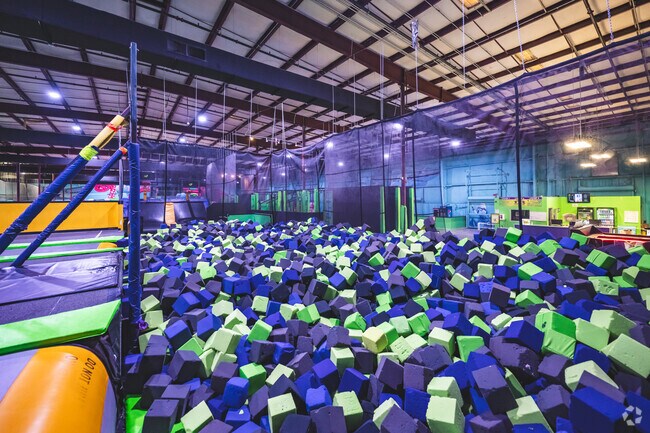 There is also a foam pit great for groups of children at Get Air Trampoline Park.