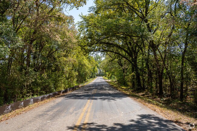 Hutchins locals enjoy exploring the tree-lined streets leading to the Trinity Forest.