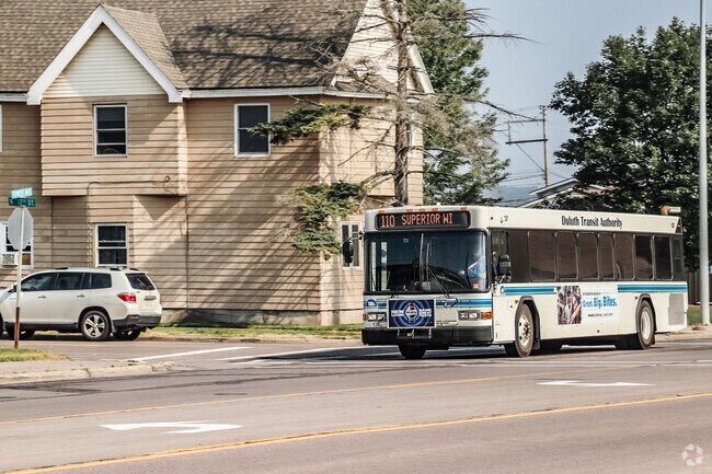 Duluth Transit Authority connects Central Superior along Tower Avenue and beyond.