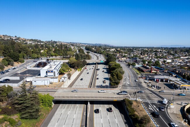 View of I-580 from Ashland San Leandro, CA.