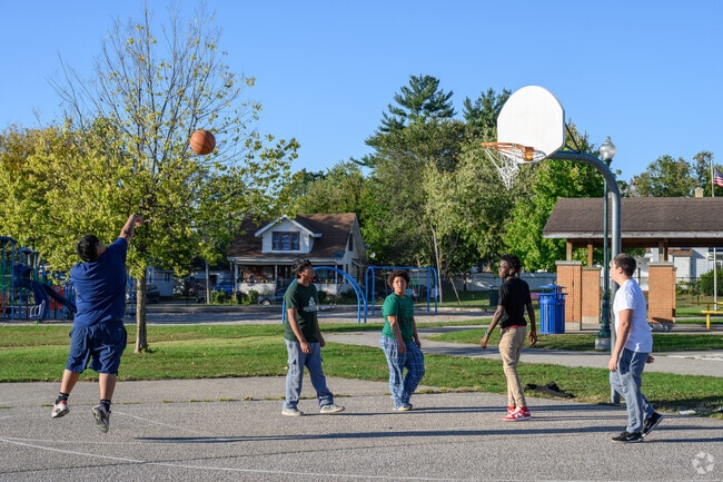 Kids and adults can be found shooting hoops on the court at Roosevelt Park, in southern Elkhart.