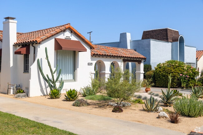 Find quaint Spanish bungalows throughout South Bay neighborhood of Gardena, CA.