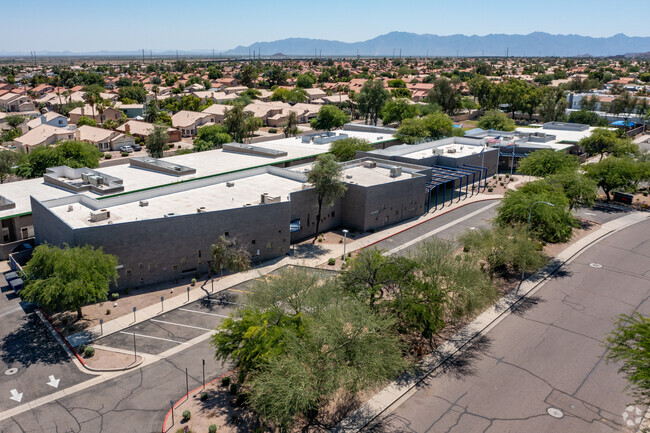 Aerial view of Summit School of Ahwatukee.