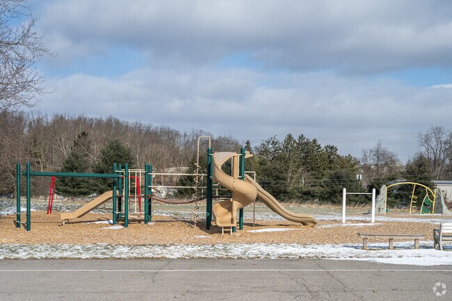 Students at Hills-Hendersonville Elementary School enjoy some playtime outdoors on the play set.