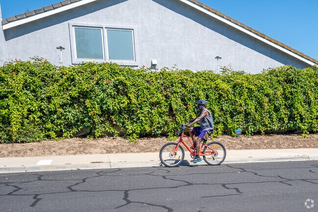 Locals enjoy riding their bikes along the pleasant quiet streets of Fremont North.