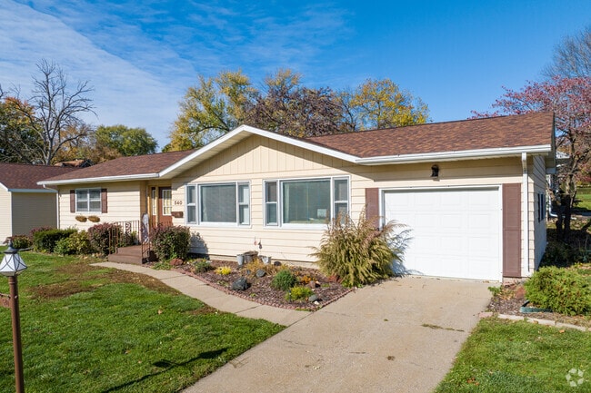 Classic ranch-style homes line the streets in Downtown Bettendorf.