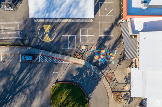 Rose Hill Elementary School's play area.