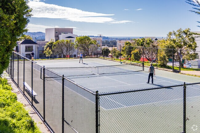 McCoppin Square in Parkside has a tennis court.