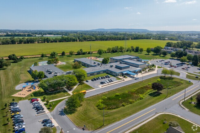 The campus at Union Canal Elementary School is well-kept and updated in Lebanon.