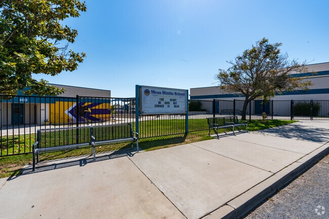 The marquee at Mesa Middle School keeps students and parents informed.