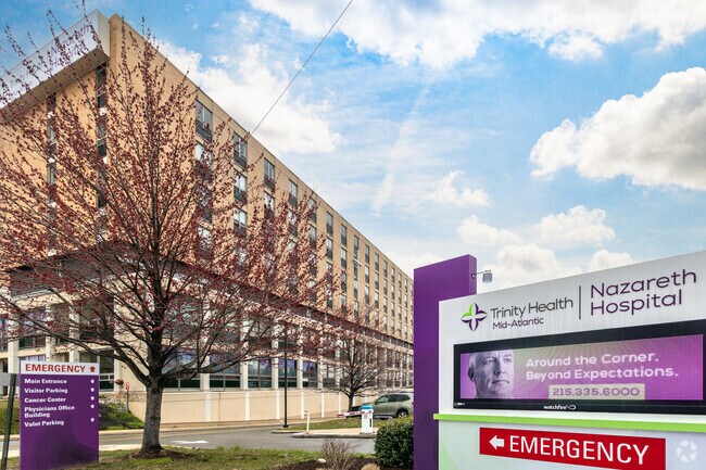 Nazareth Hospital is in the Pennypack neighborhood.