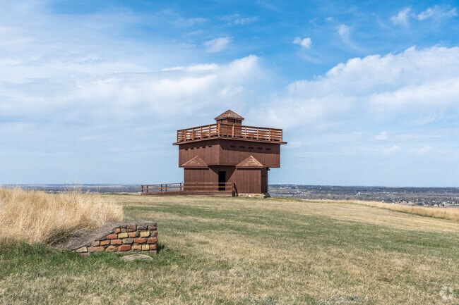 Cottonwood residents can climb the towers at Fort Abraham Lincoln State Park for a great view.